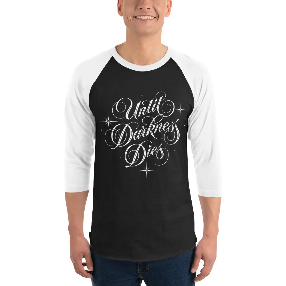 Until Darkness Dies (simple design) Fine Jersey Raglan Tee product image (4)