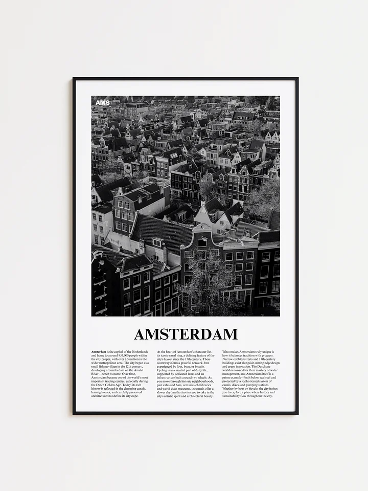 Amsterdam 02 Newspaper Poster | Framed product image (1)