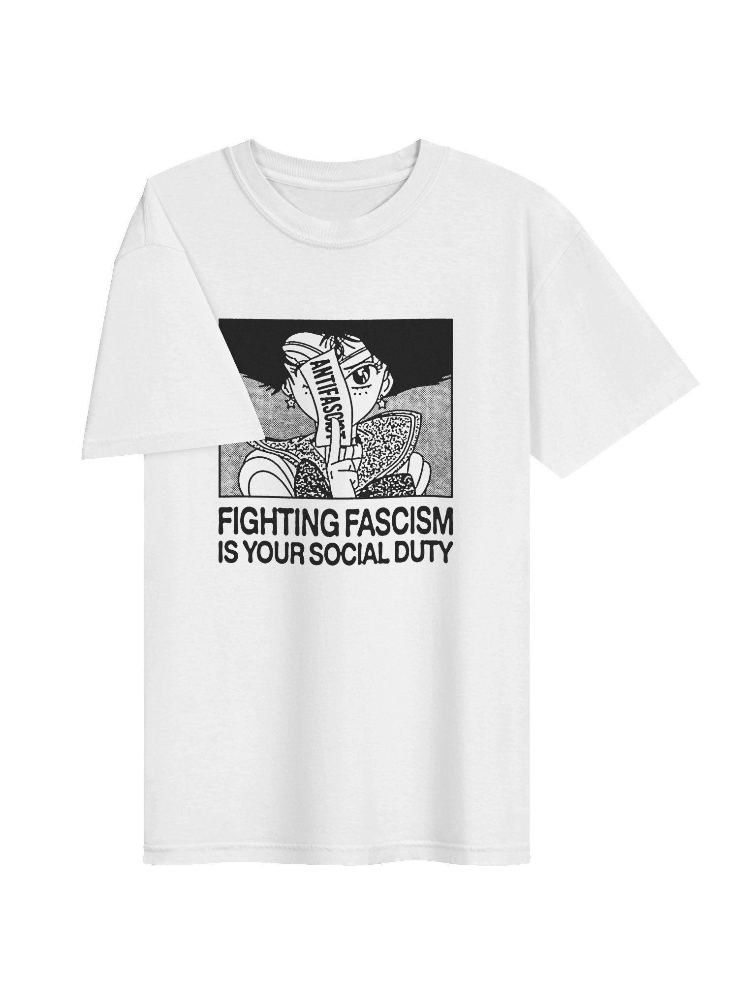 FIGHTING ! T-shirt. white vers. product image (2)