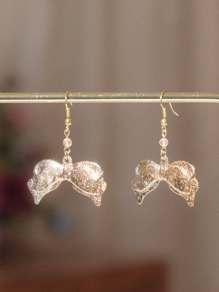 Golden bow - Citrine earrings product image (1)