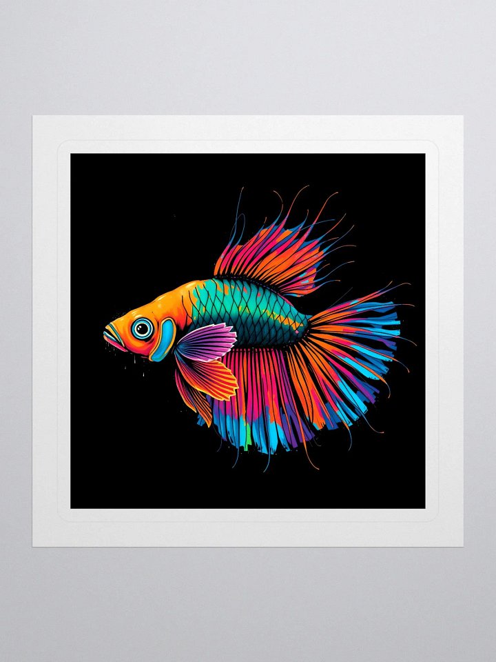 Vibrant Fish Kiss Cut Stickers product image (1)