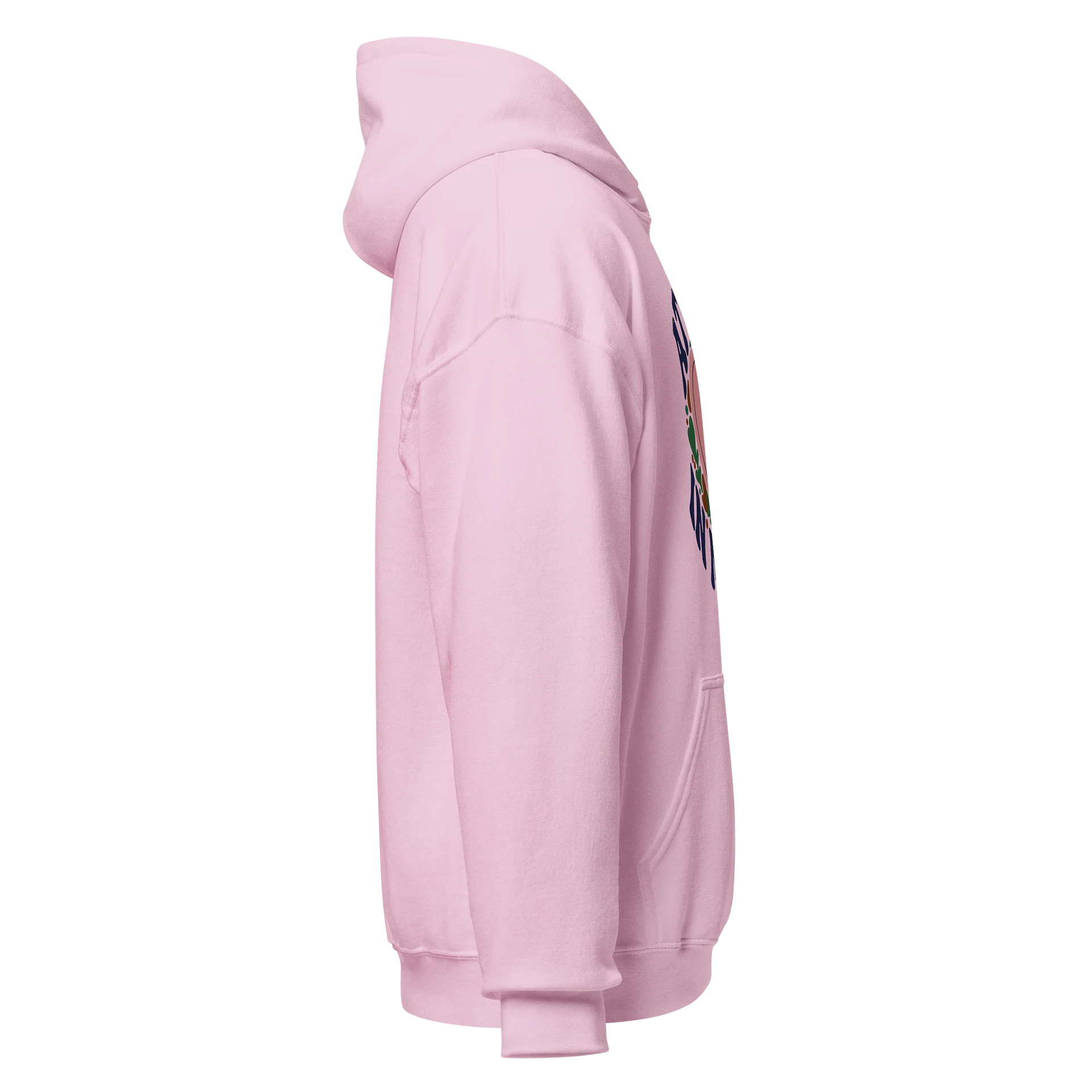At Home In My Skin” Pink Classic Unisex Hoodie product image (4)