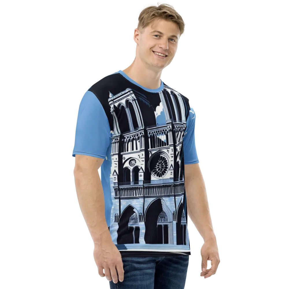 Notre Dam Cathedral Illustration Print Tee product image (6)