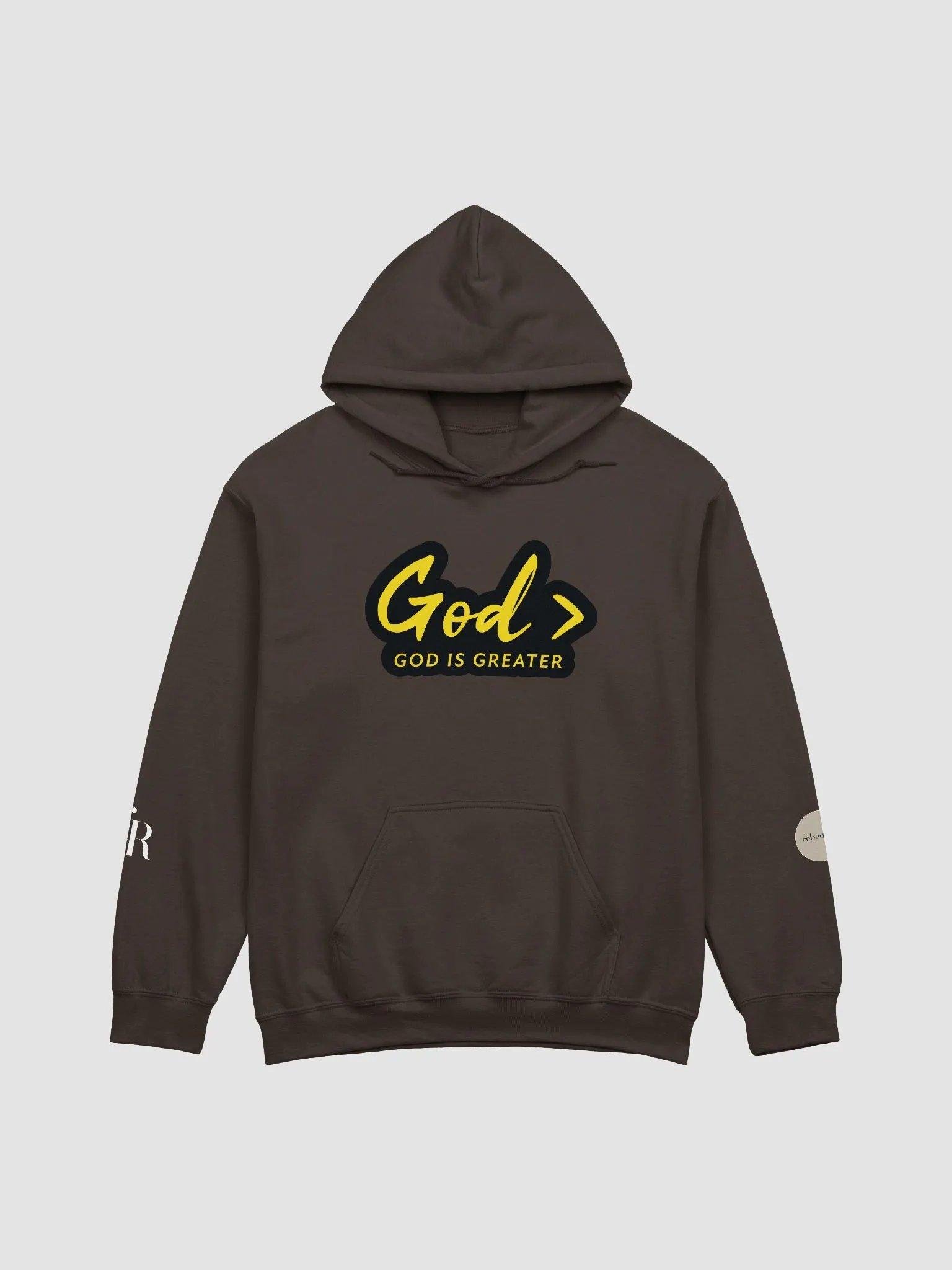 God > HOODIE - (YELLOW TEXT) product image (4)