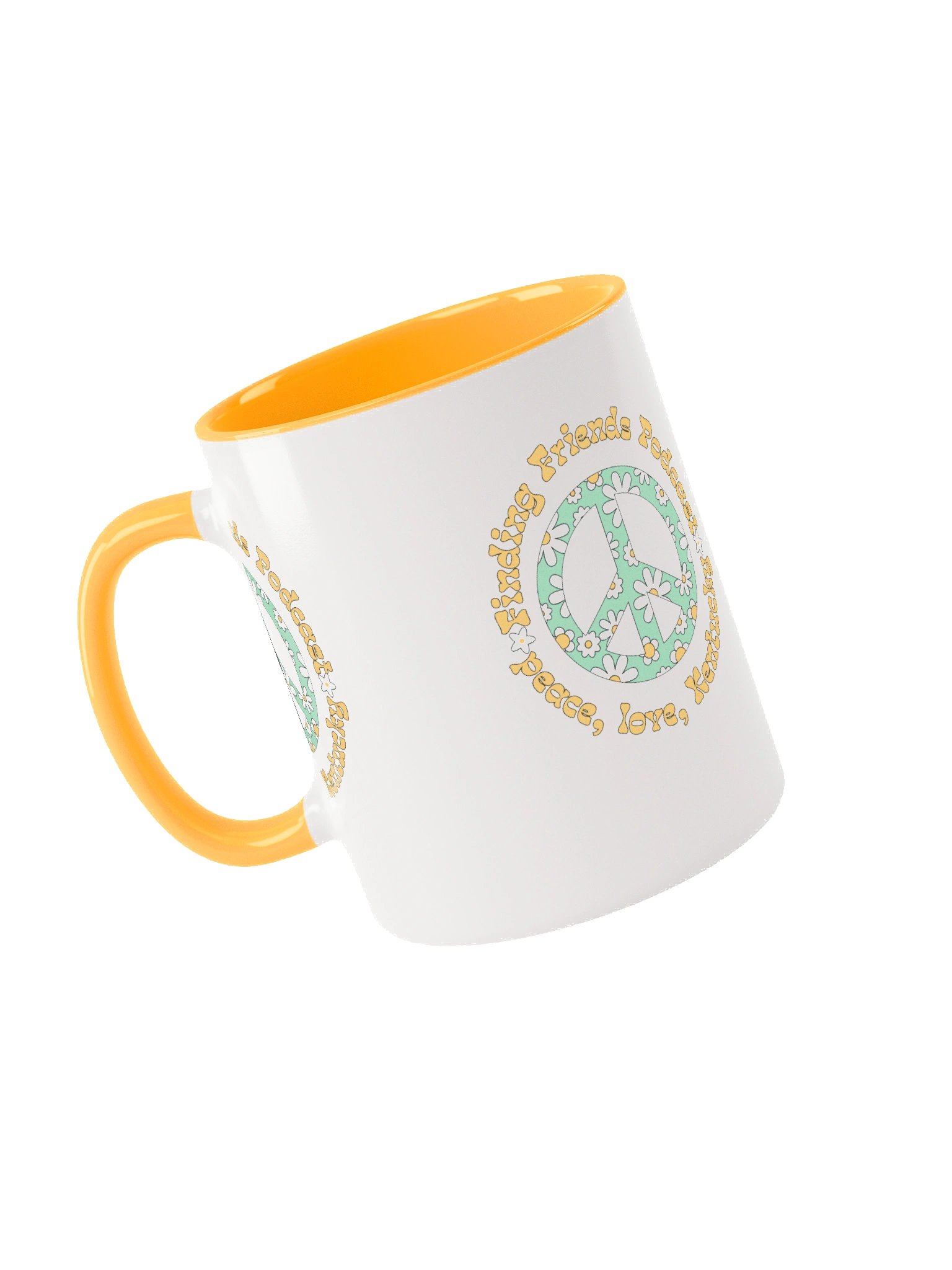 Retro Peace Floral Ceramic Mug product image (3)