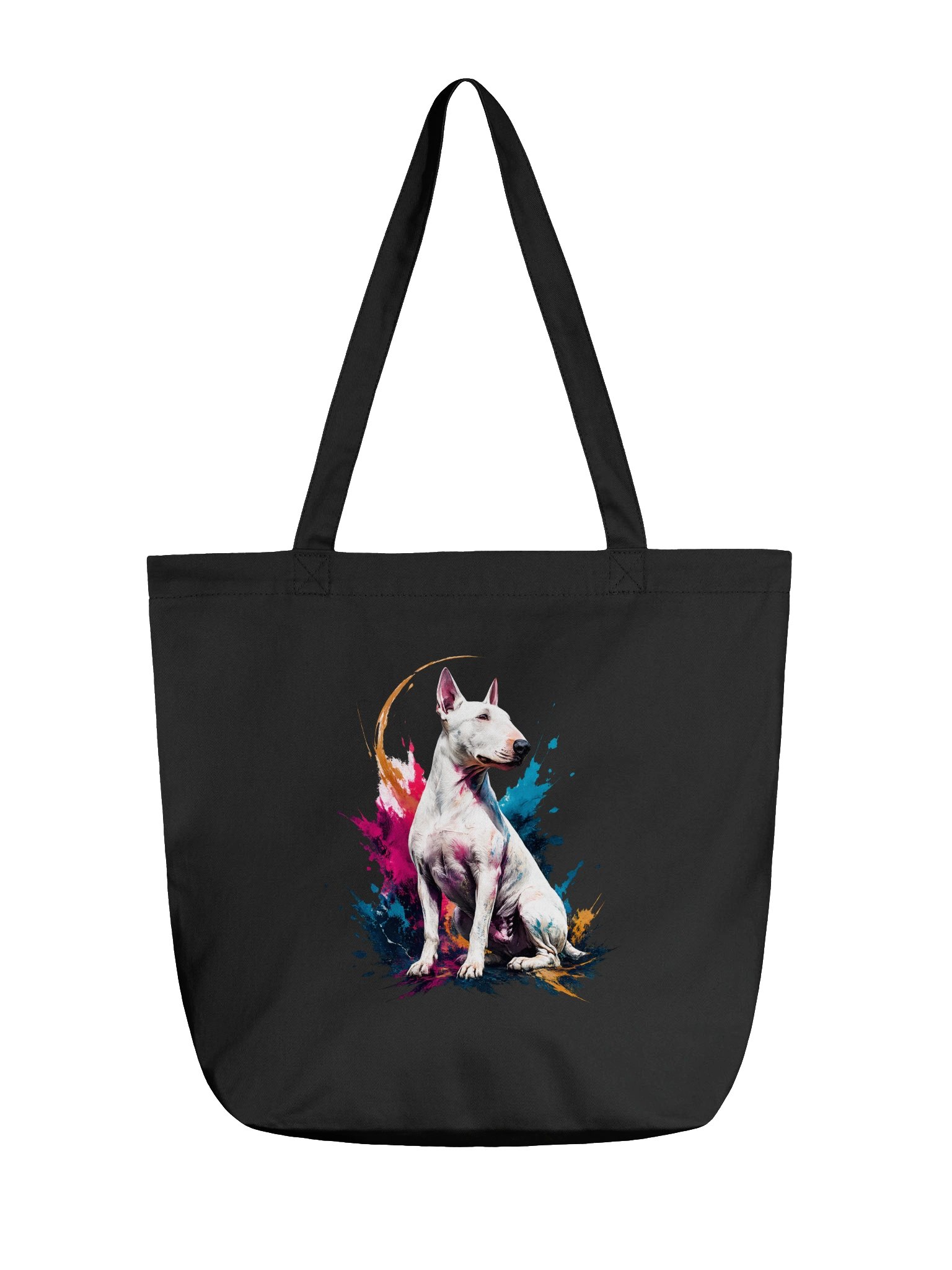 Bull Terrier Splashing Colours Tote Bag product image (2)