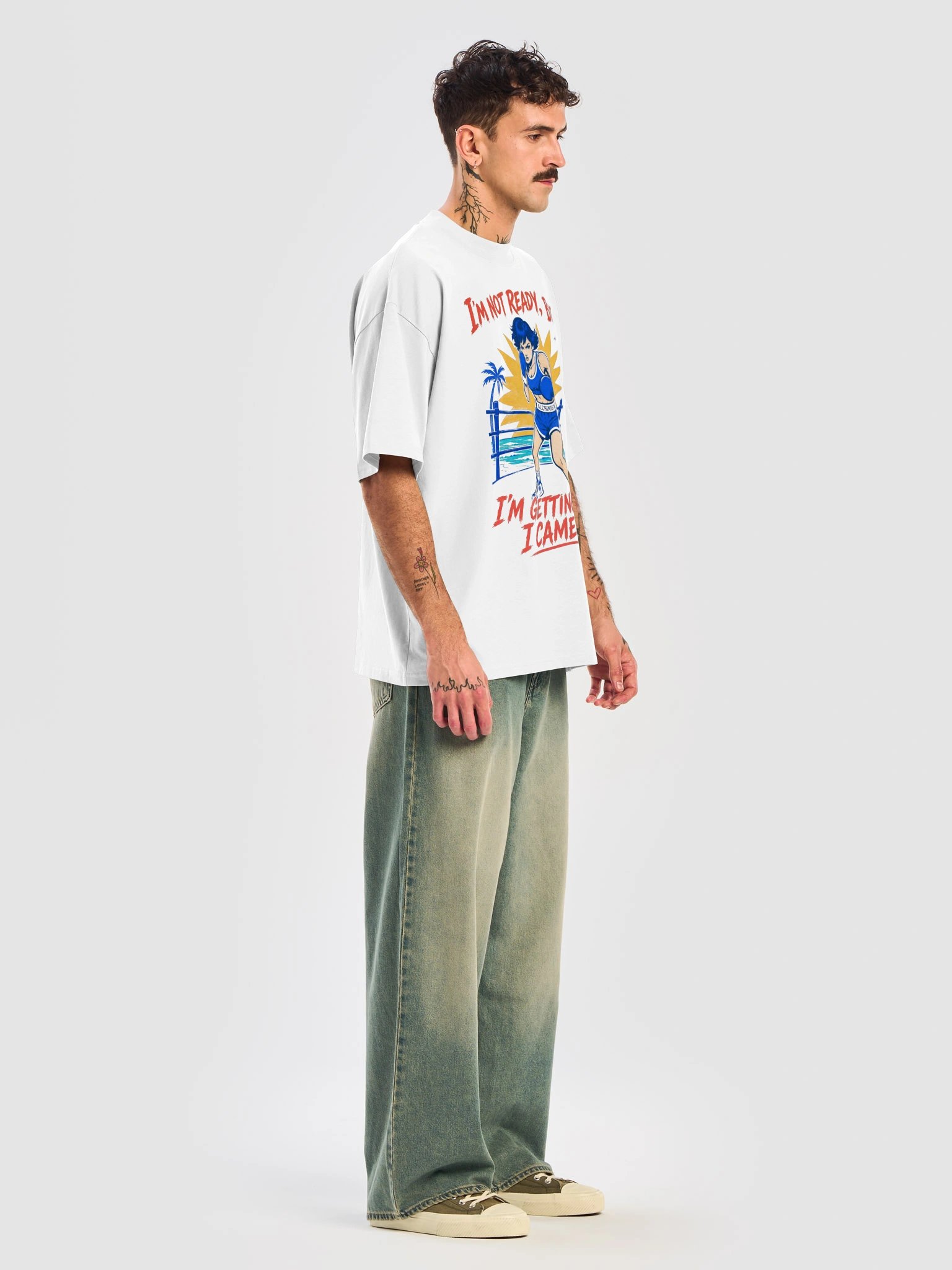 T-Shirt Unisex Oversize Coton Bio Poids Lourd - READY OR NOT product image (7)