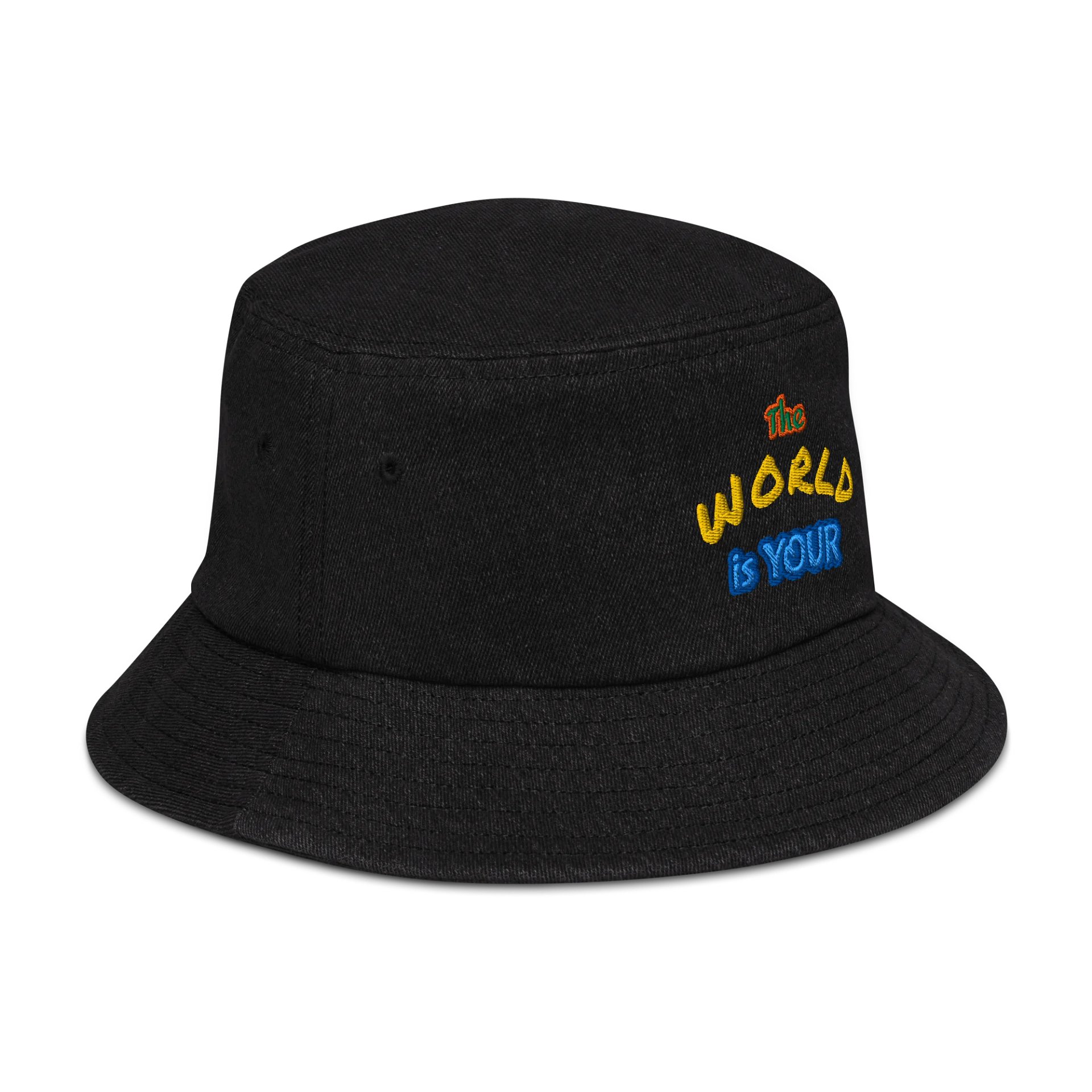 The World is YOUR Denim Bucket Hat product image (4)