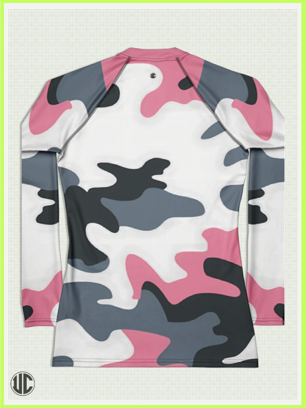 Bubblegum Pink Urban Camo - Women’s Rash Guard product image (4)