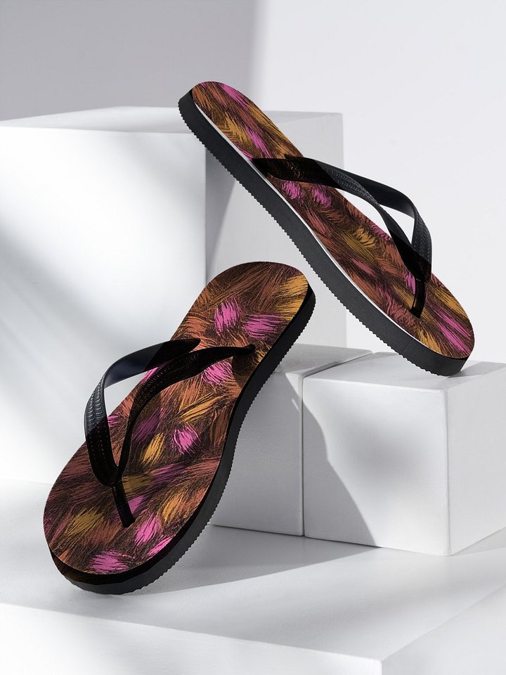 Sunset Strokes Custom Flip-Flops product image (2)