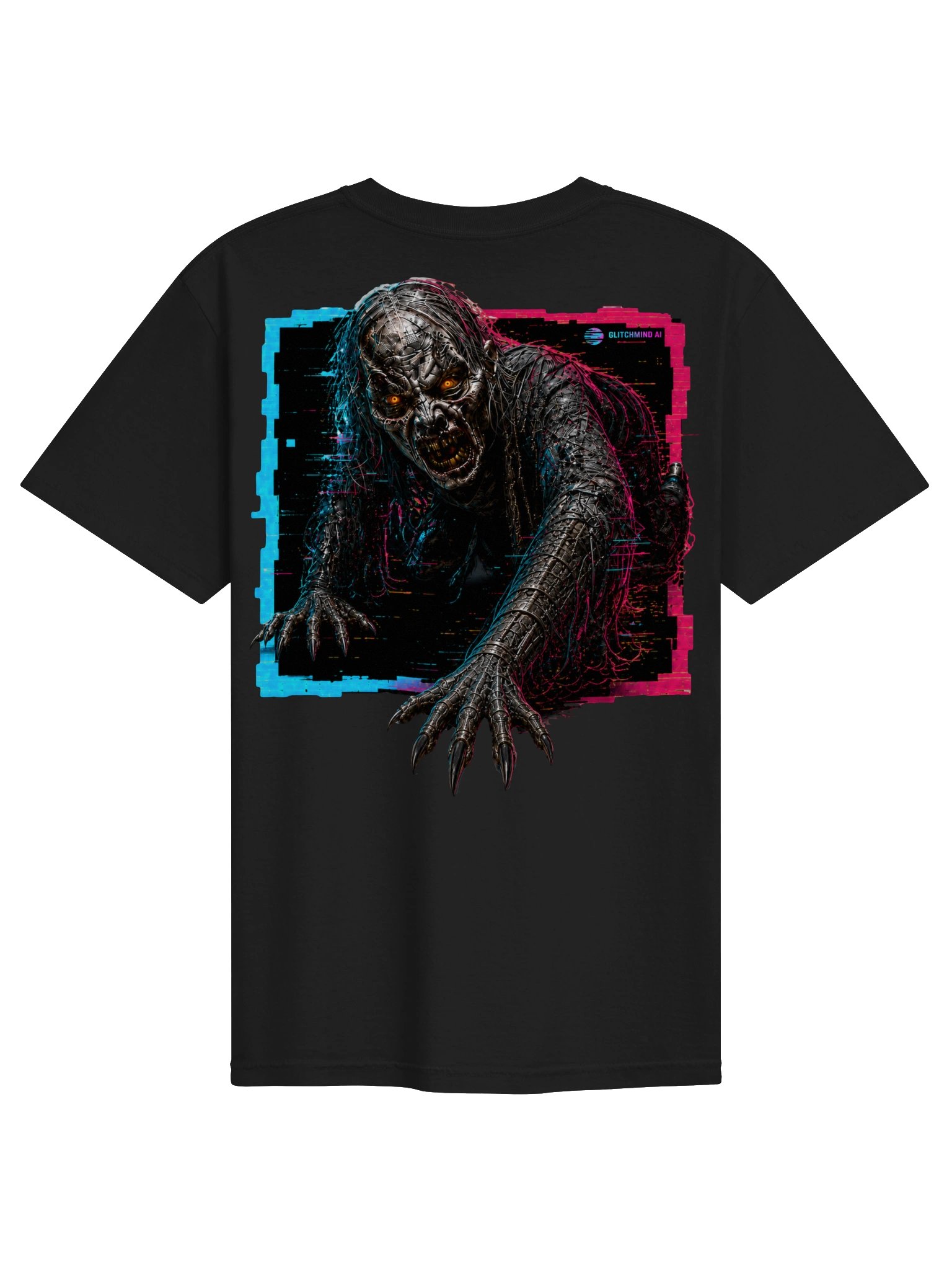 GlitchMind AI — Don’t Let It Crawl Out Tee product image (2)