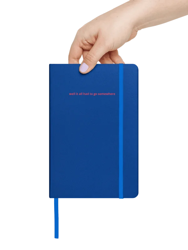 well it all had to go somewhere and I wrote about it in this journal product image (2)