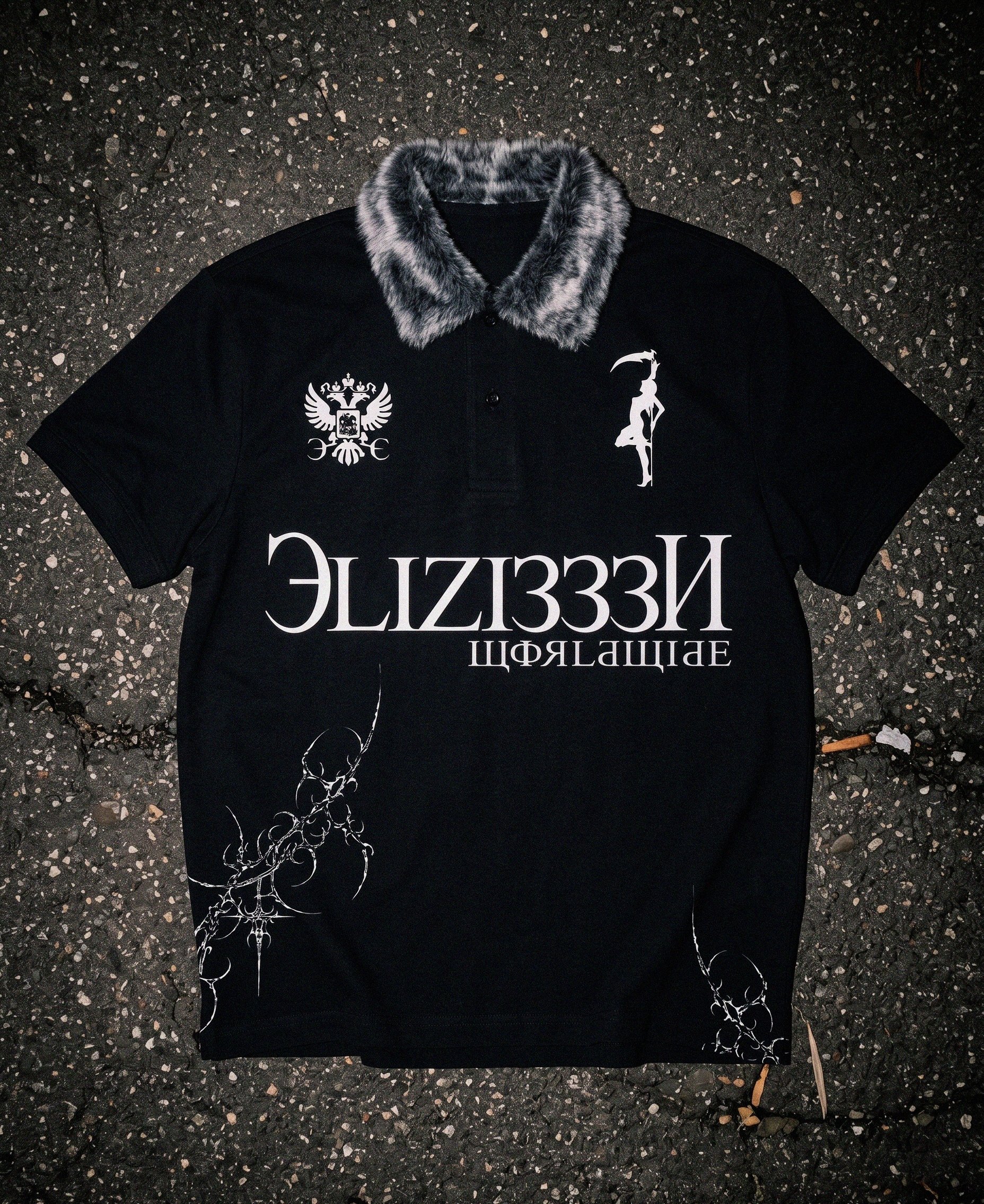 Crest Fur Collar Polo product image (3)