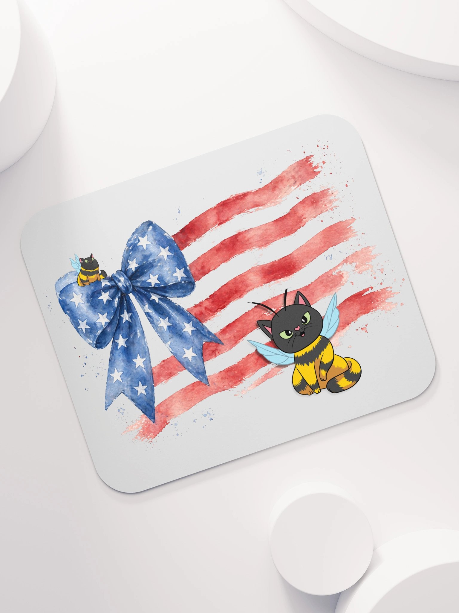 Patriotic Black Cat Mousepad product image (7)