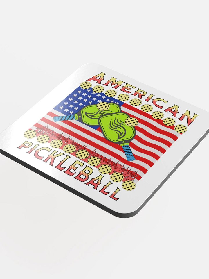 American Pickleball Cork Coaster Set product image (1)