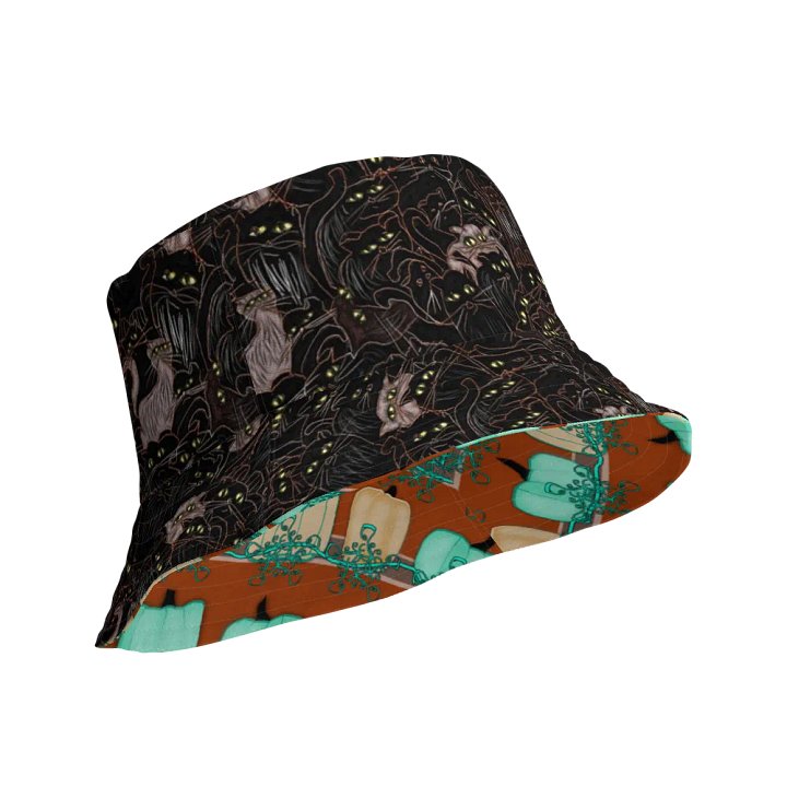 Black Cats and Pumpkins Buckethat product image (1)