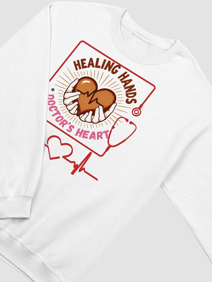 Healing Hands Doctor's Heart Crewneck Sweatshirt product image (42)
