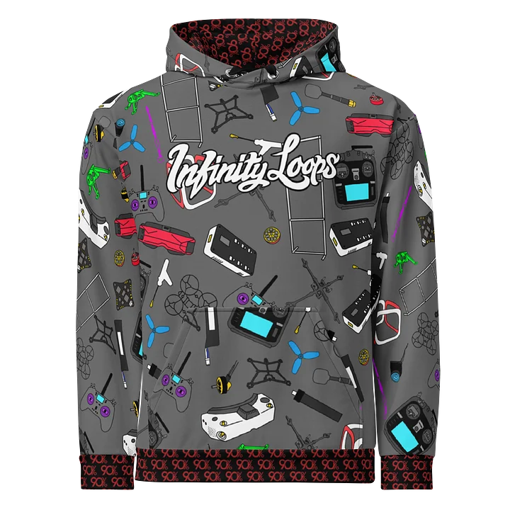 Gray Micro FPV Hoodie product image (1)