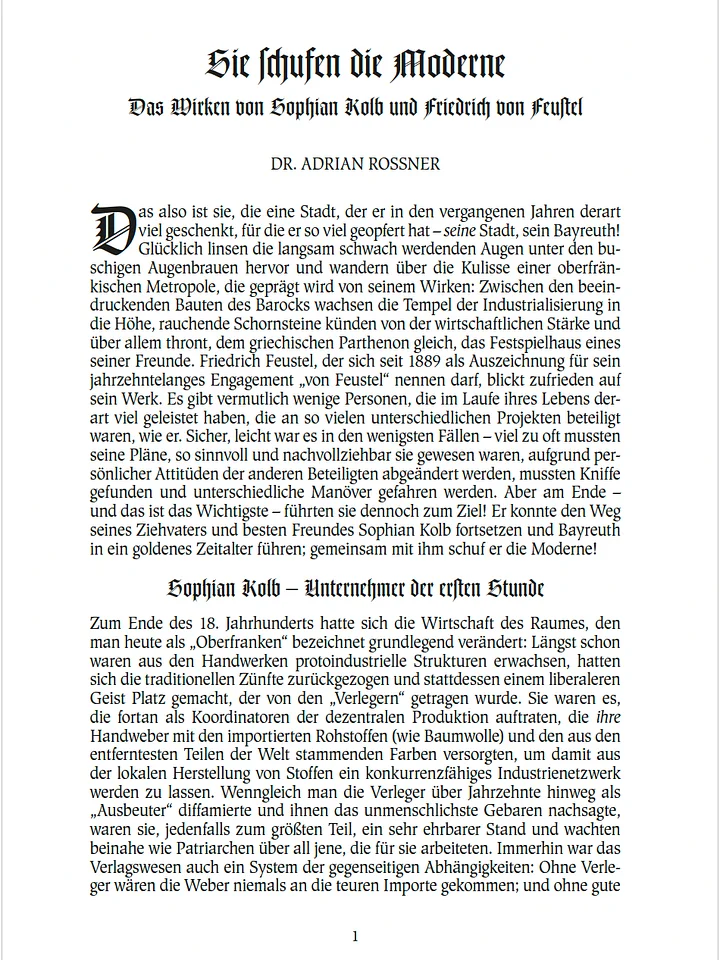 Sie schufen die Moderne. Das Wirken von Sophian Kolb und Friedrich von Feustel product image (1)