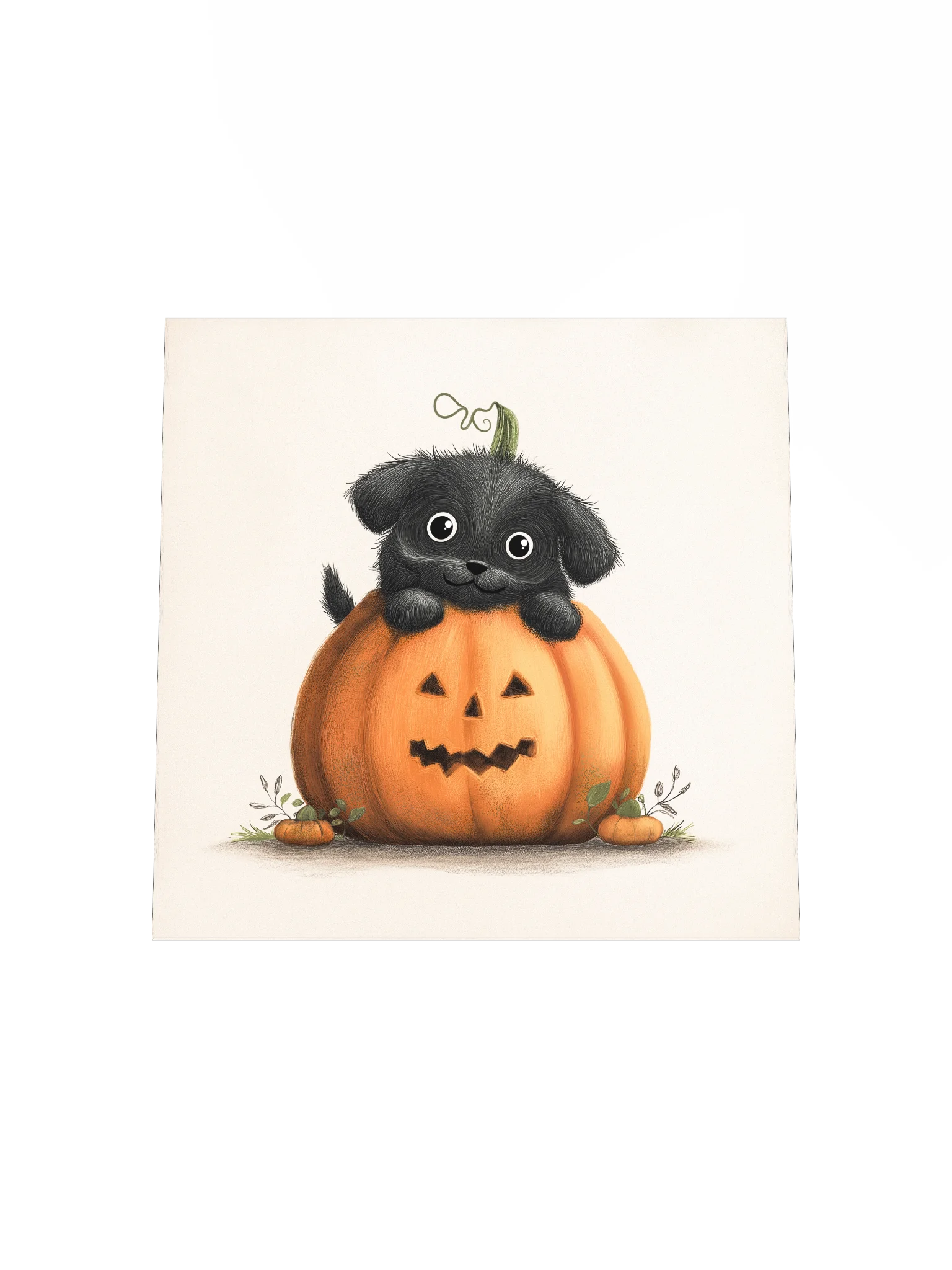 Cute Halloween Puppy in Pumpkin product image (20)