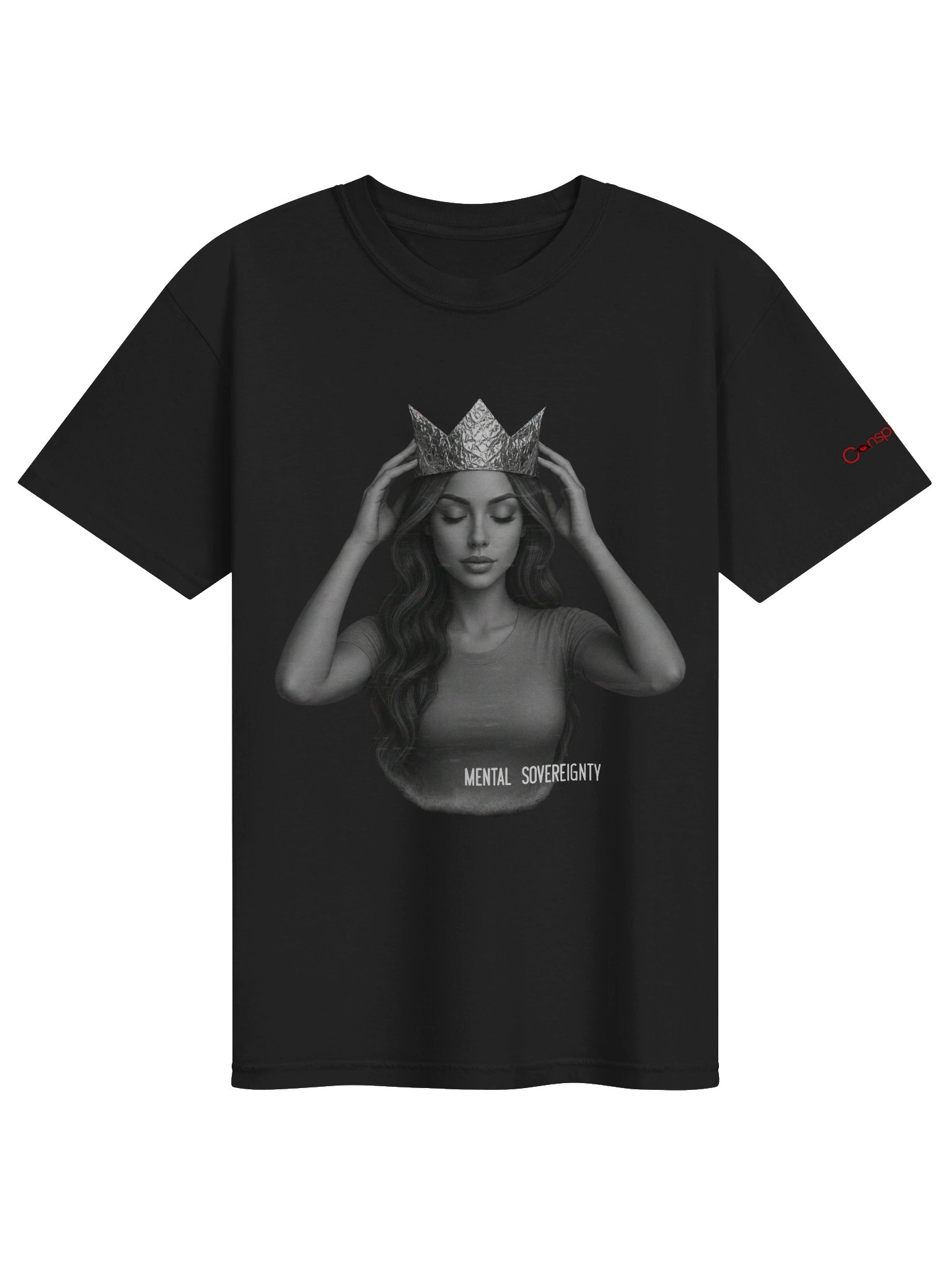 Mental Sovereignty Glitch Crown Tee product image (1)