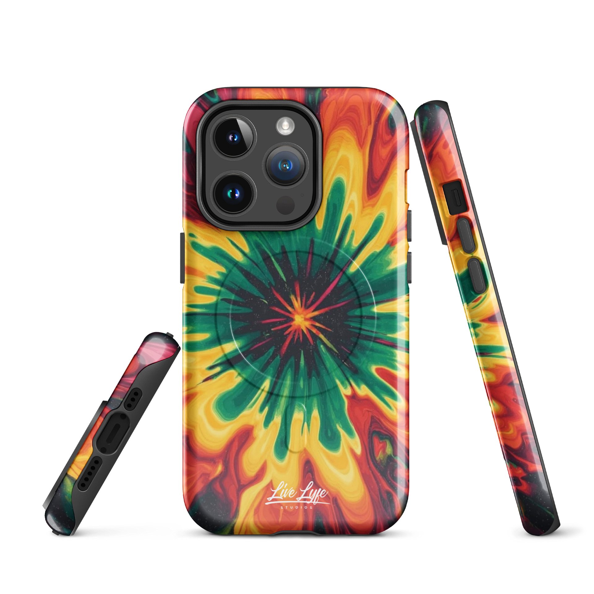 Color Explosion Rasta MagSafe tough case for iPhone product image (1)