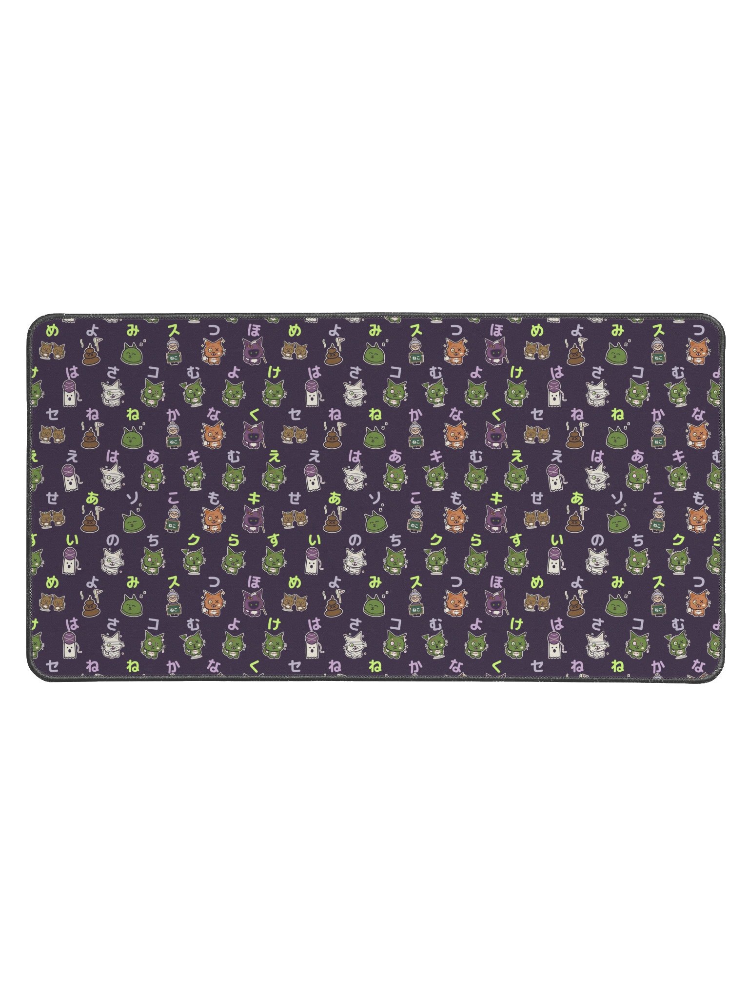 Zombie Cat Kana Desk Mat, 15.5 x 31.5 Inch product image (1)