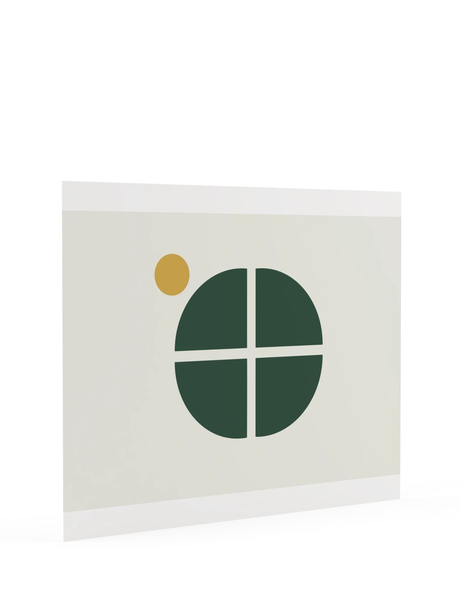 Green Mid Century Circle Print | Modern Bathroom Wall Art product image (9)