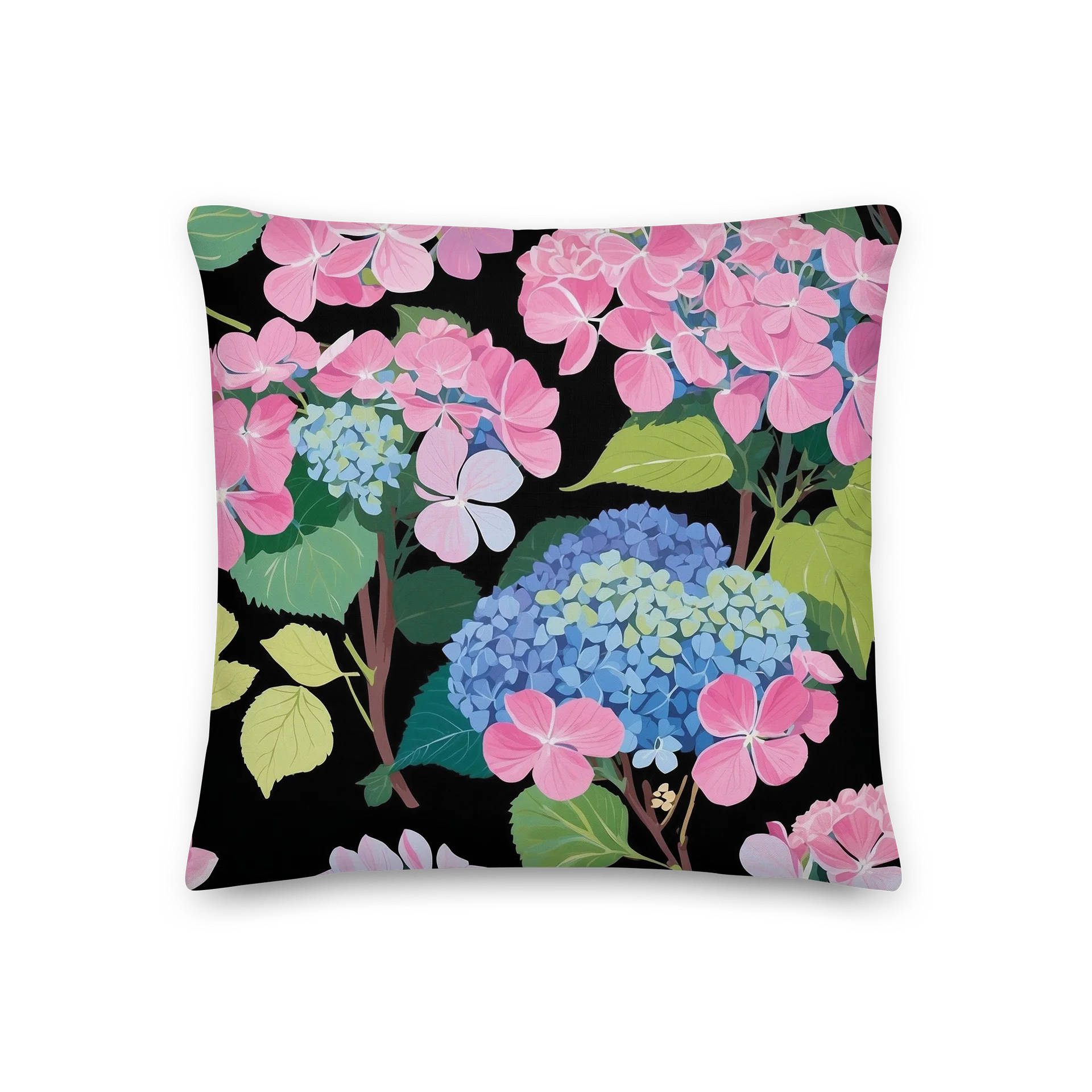 Hydrangea Harmony Premium Pillow product image (1)