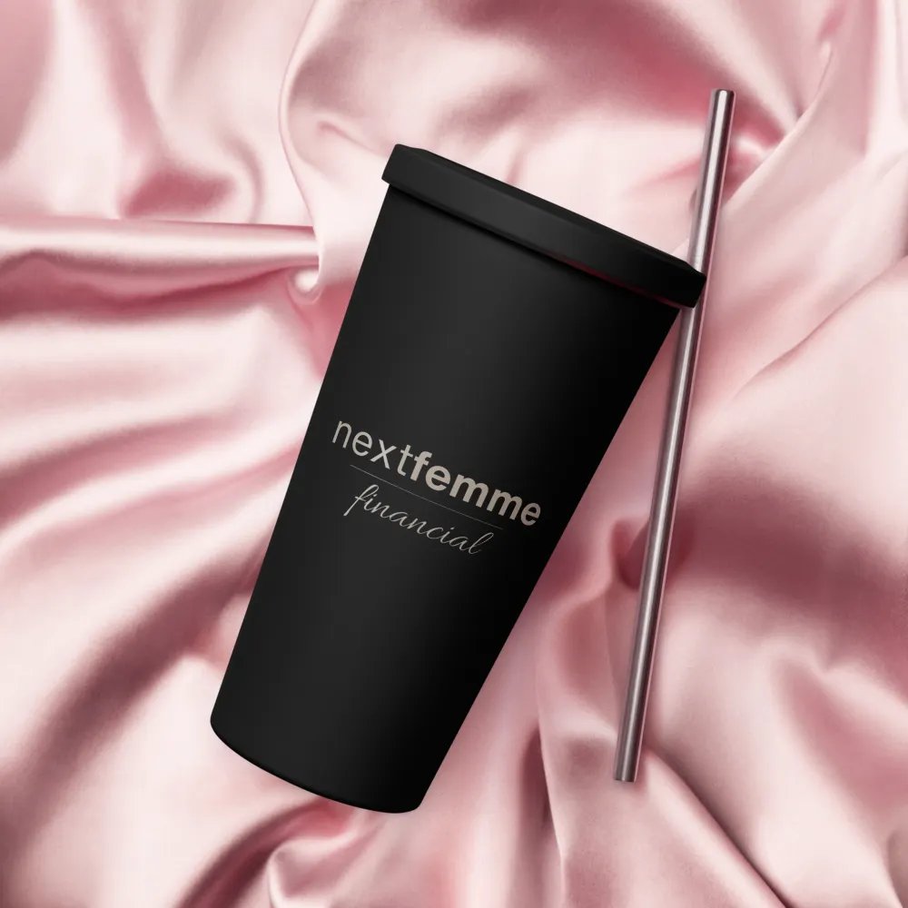 Insulated Tumbler Collection with Straw in Taupe Logotype product image (11)