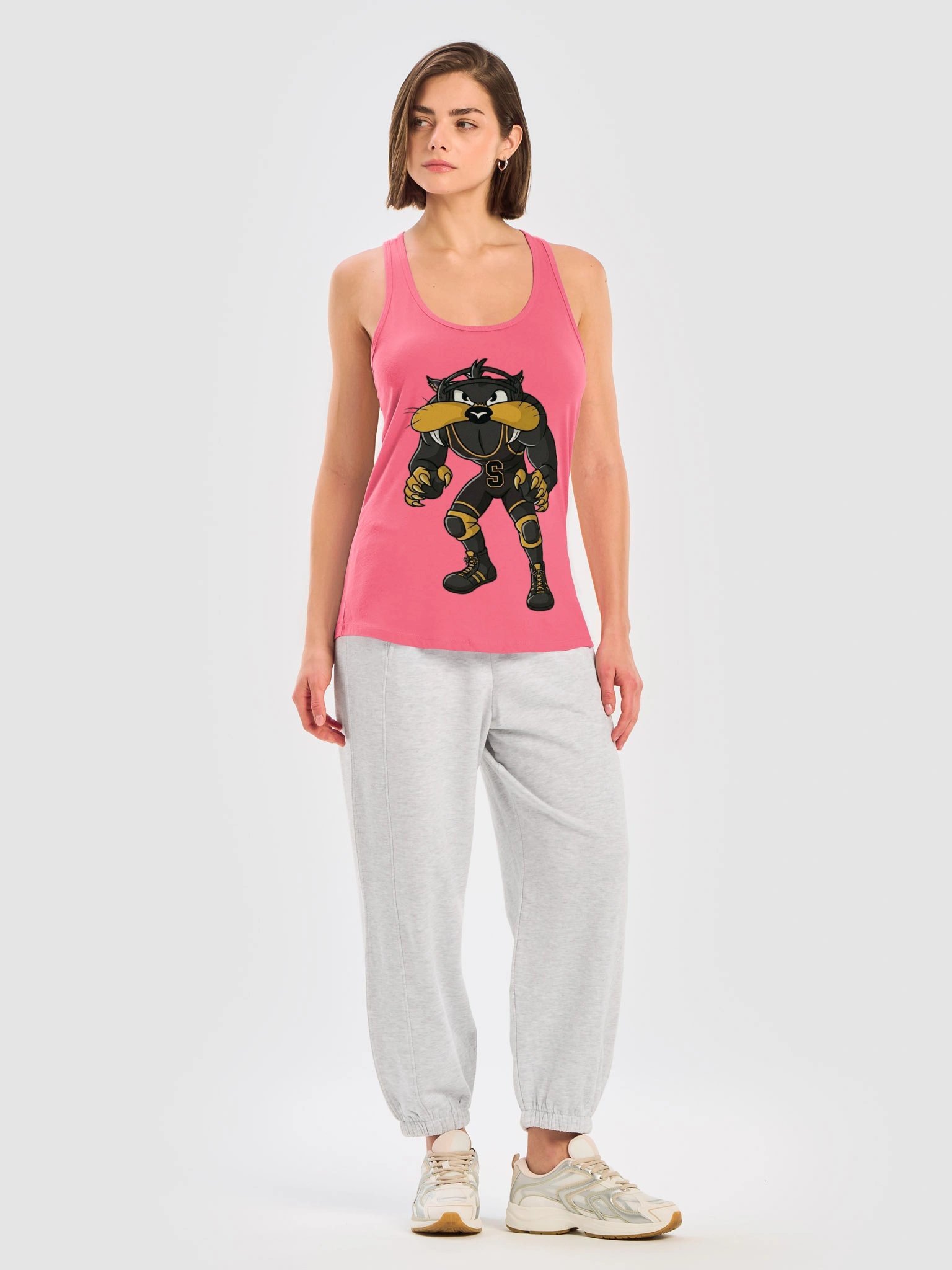 Saguaro Sabercats Football Cat Racerback Tank product image (25)
