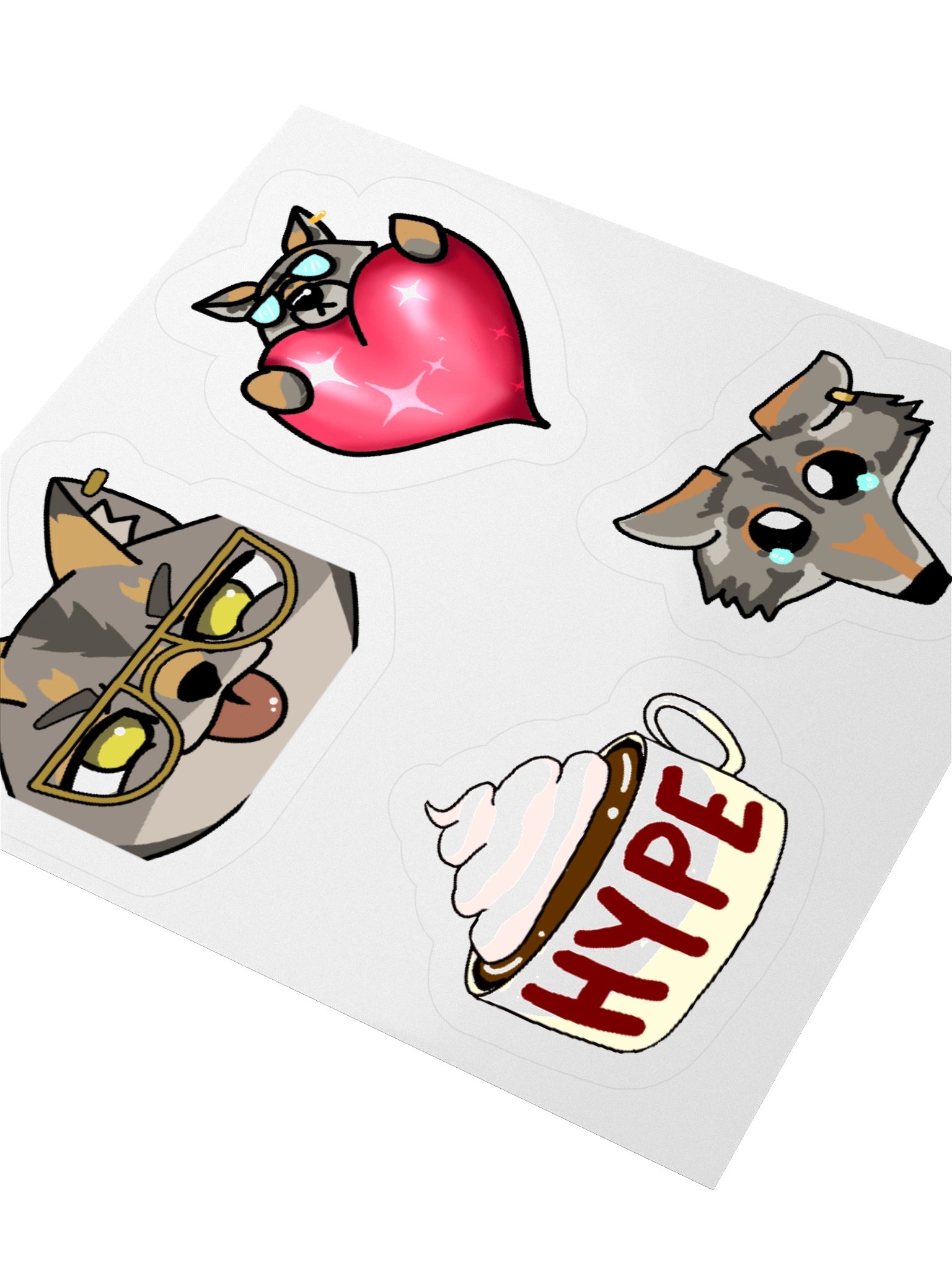 Emotes Variety Stickers product image (12)
