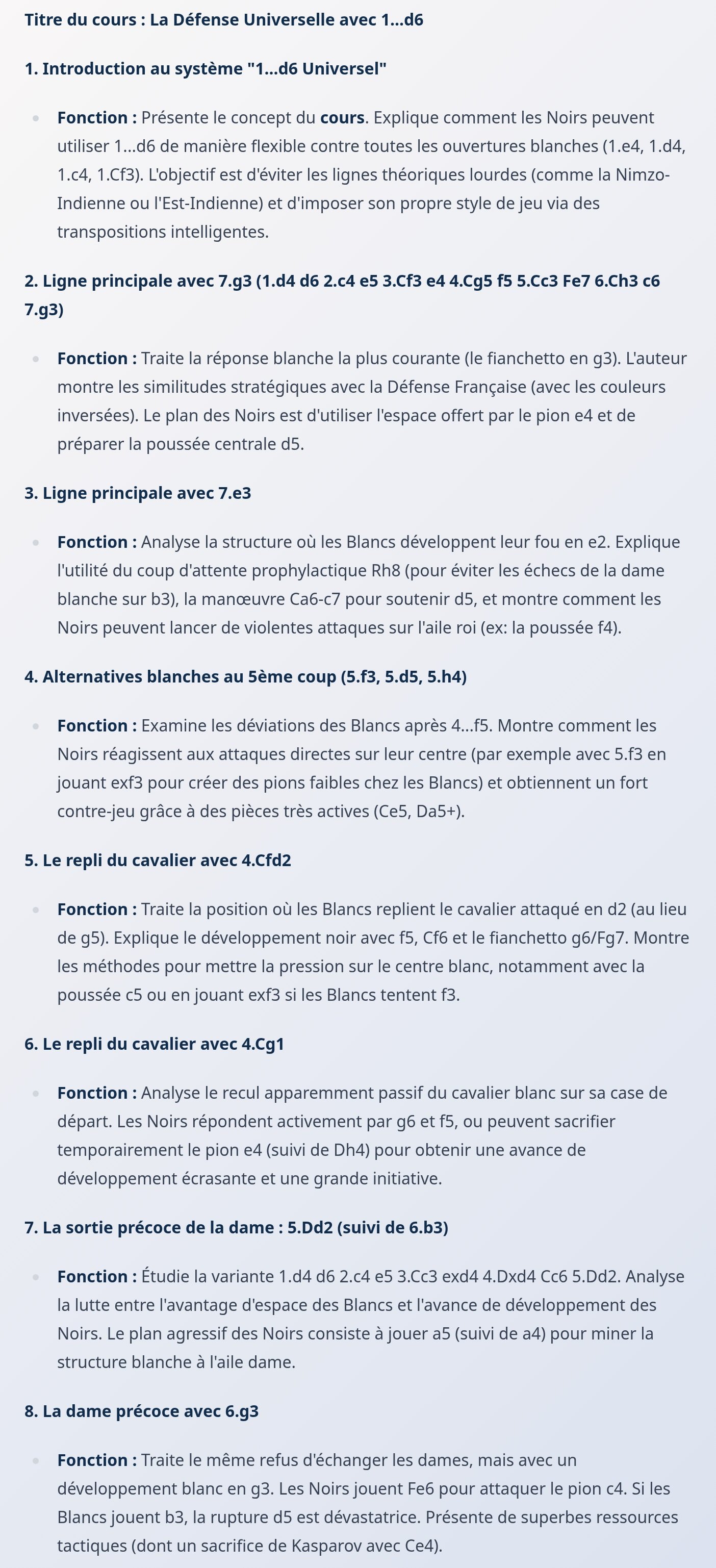 La Défense Universelle d6 : Maîtrisez l'Ouverture la Plus Flexible du Jeu product image (3)