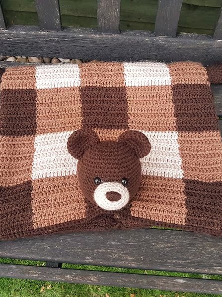 Woodland Bear Crochet Baby Blanket Pattern - Amigurumi Toy PDF Pattern - Crafting Happiness product image (8)