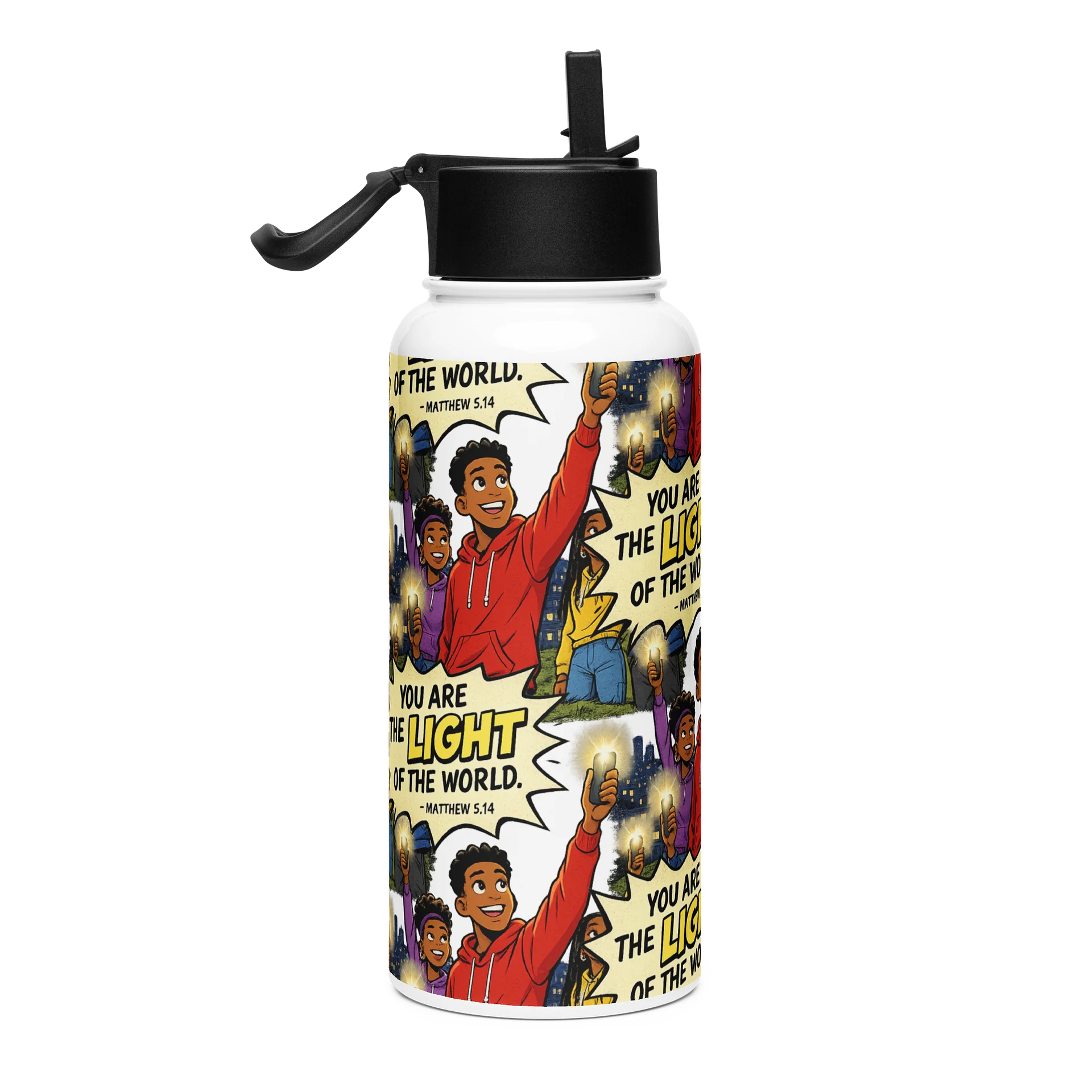 Light of the World 32 oz. Stainless Steel Water Bottle product image (6)