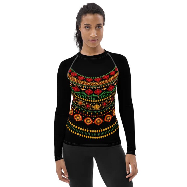 Black History Month Celebration Fashion Splendor Women's Rash Guard product image (1)