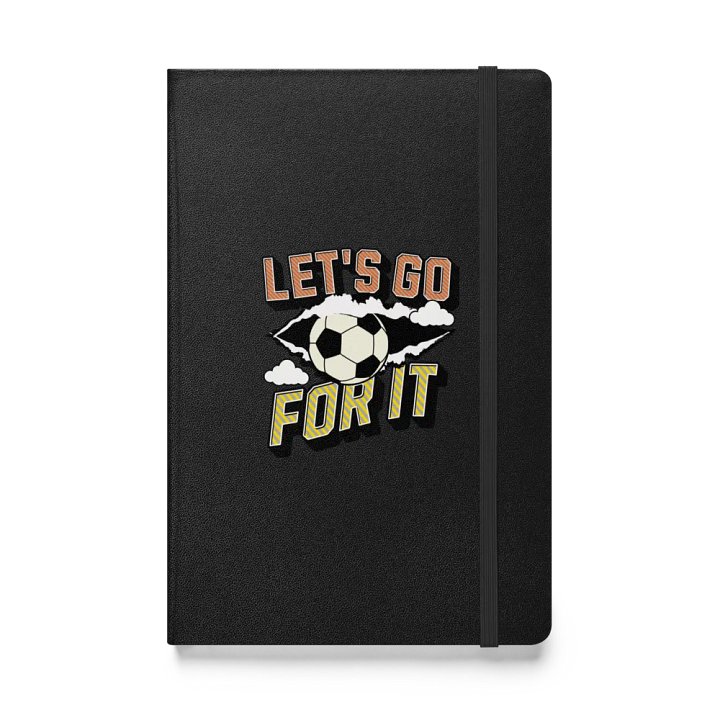 Lets Go For It Soccer Ball Burst Hardcover Notebook product image (1)