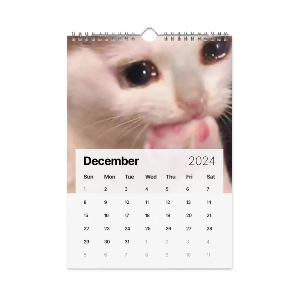 Wall Calendar (2024): Meme Cats product image (6)