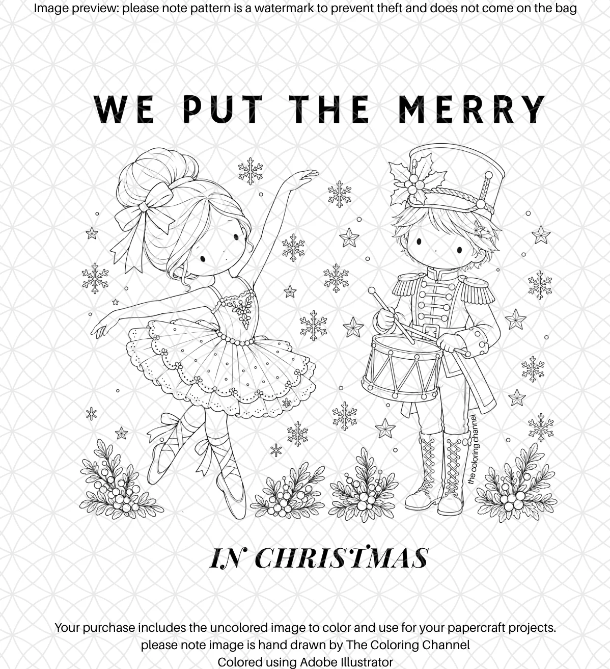 Color Your Own Bag - Merry in Christmas product image (4)