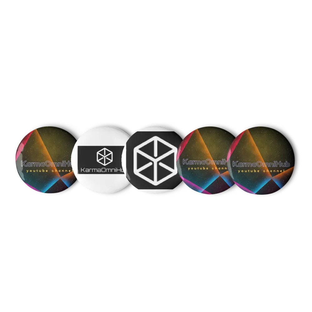 Cosmic Collection Pin Buttons_KarmaOmni product image (3)