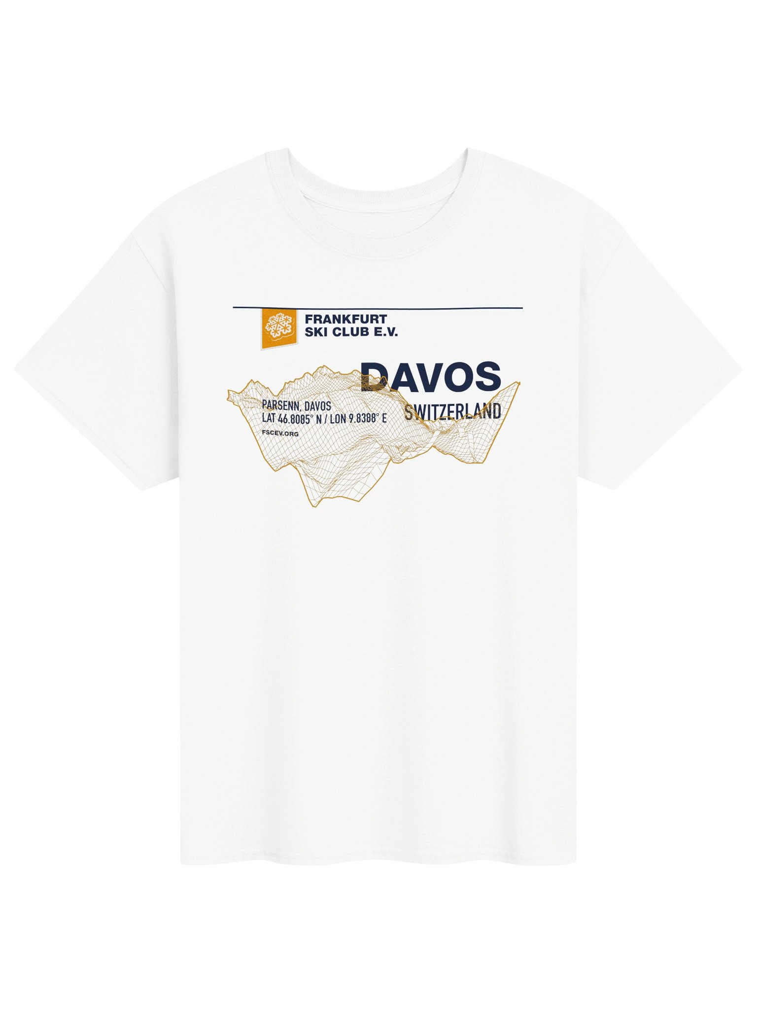 Davos / Parsenn Coordinates white (front print) product image (1)