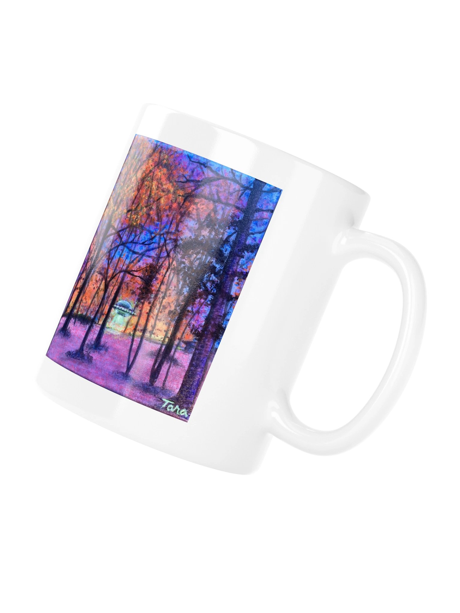 Tara Enchanted Forest White Glossy Mug product image (4)