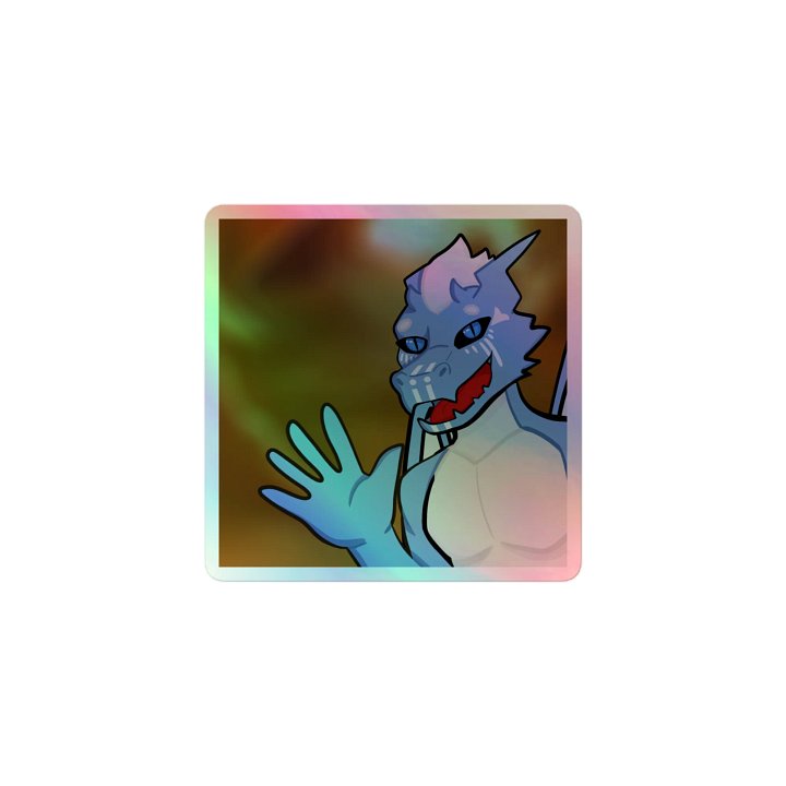 Waving Derg Holo Sticker product image (1)