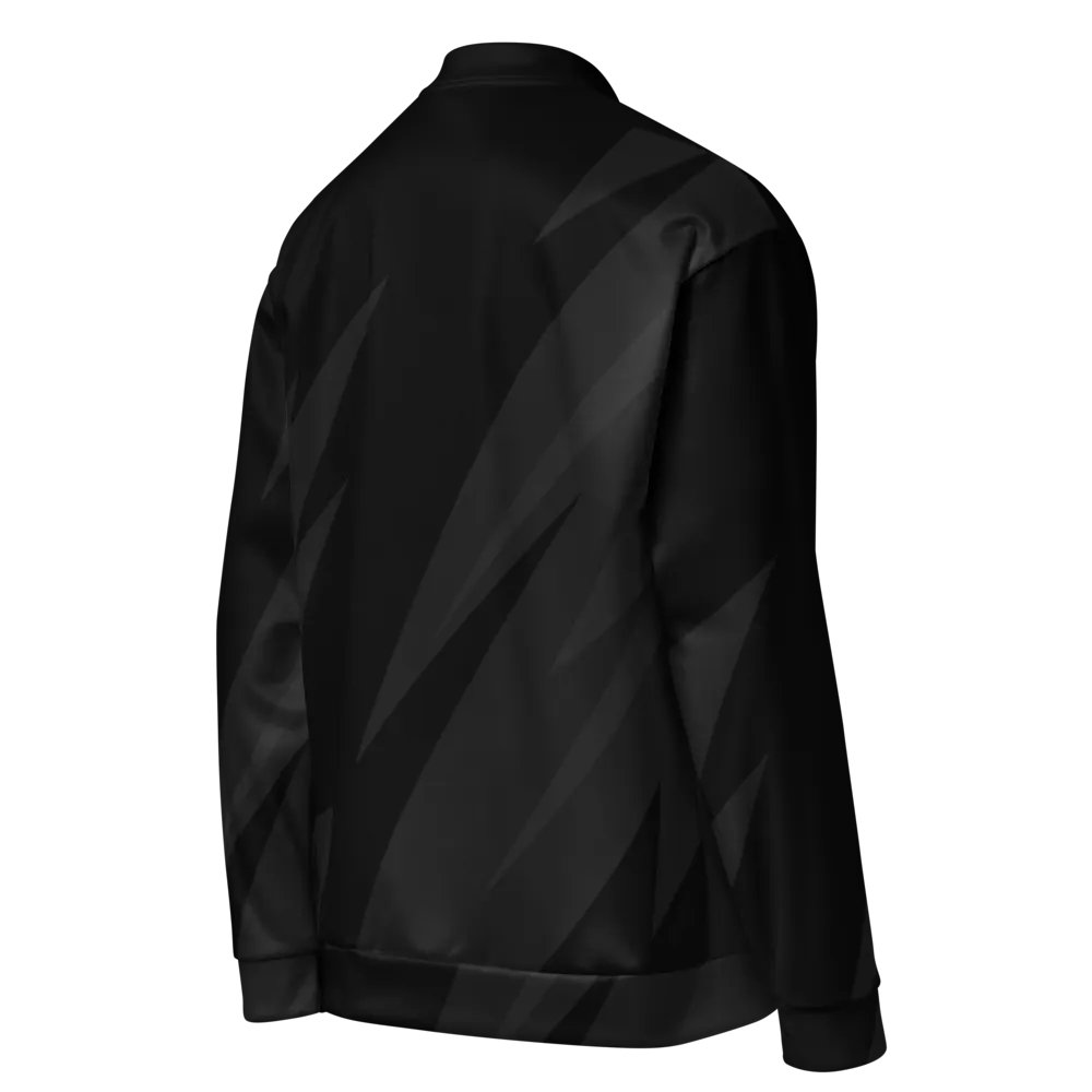 Shadowed Geometric Allure Bomber Jacket product image (9)