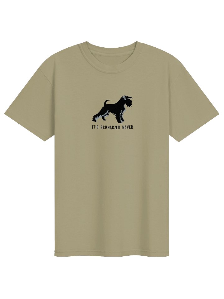 It's Schnauzer Never T-Shirt(Embroidered) of a Miniature Schnauzer(Black) product image (17)
