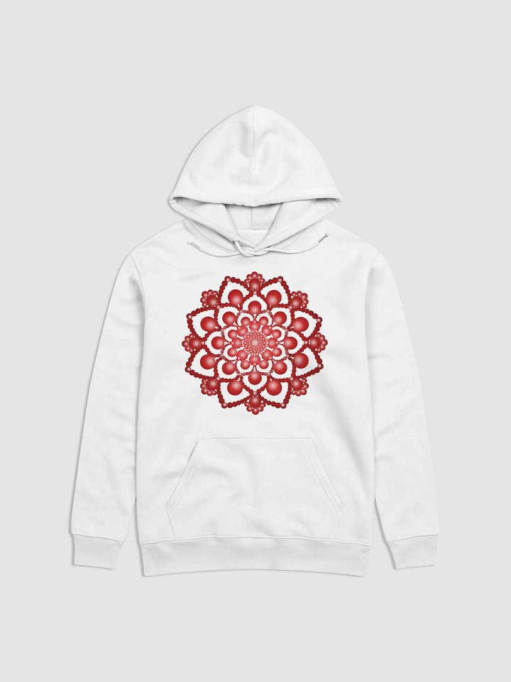 Red Dot Mandala Unisex Eco Hoodie product image (1)