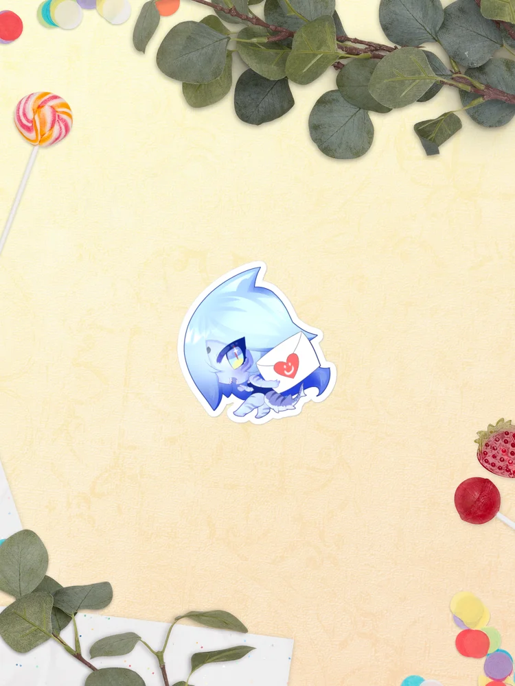 Heart Letter Sharky Sticker product image (14)