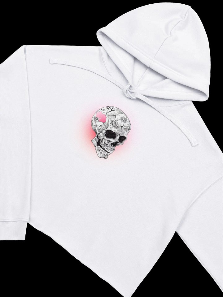 Skull Vibes Crop Hoodie product image (1)