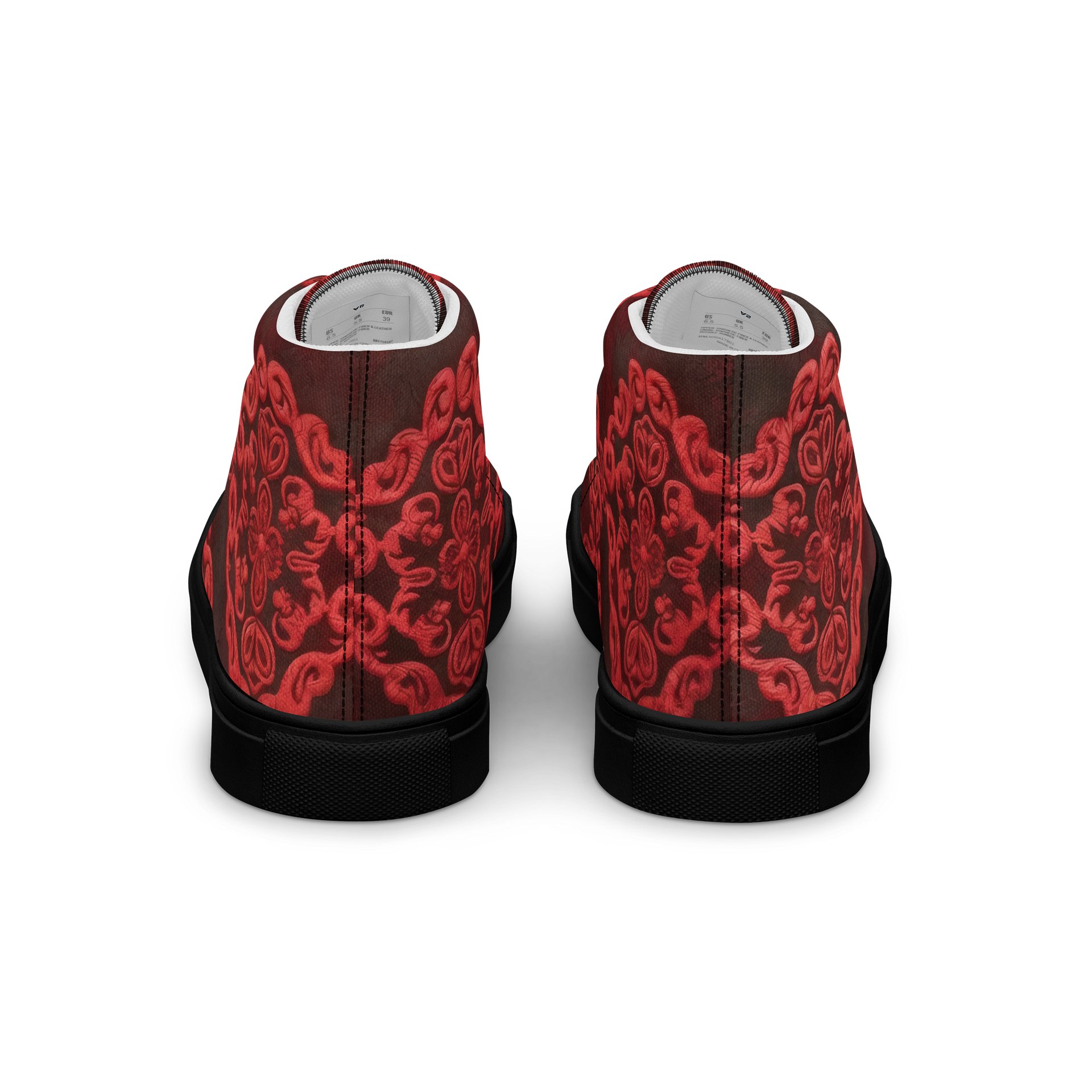 Damask Dreams High Top Canvas Shoes product image (4)