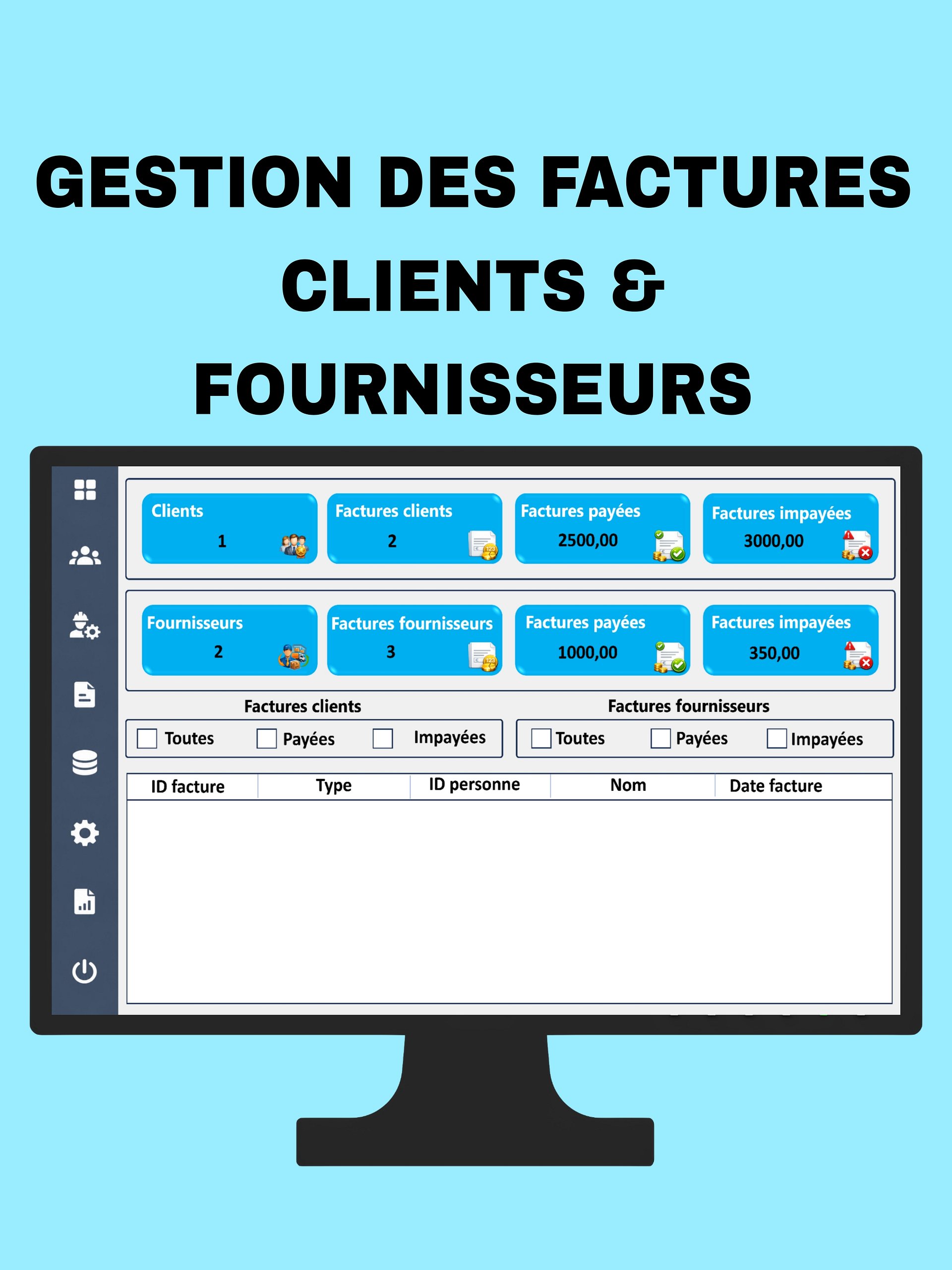 Gestion des Factures Clients et Fournisseurs | informatique facile